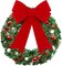 4 Pack Red Christmas Wreath Bows 18 x 12 Inches Christmas Bows Decoration Bows Xmas Tree Ornaments Bows for Christmas Tree Party Supplies